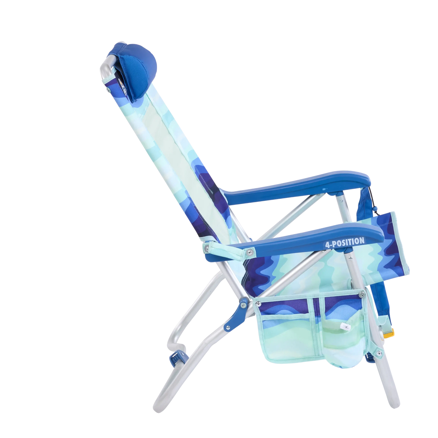 GCI Outdoor Bi-Fold Beach Chair Lightweight Low Profile Reclining Chair, Wave